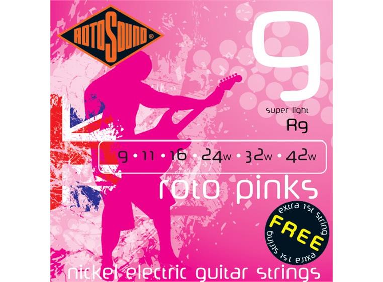 Rotosound R- 9 Roto Pinks (009-042)